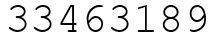 Число 33463189.