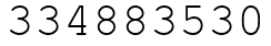 Число 334883530.