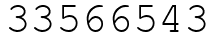 Число 33566543.