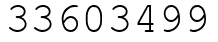 Число 33603499.