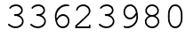 Число 33623980.