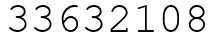 Число 33632108.