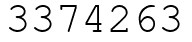 Число 3374263.
