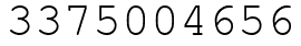 Число 3375004656.
