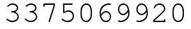 Число 3375069920.