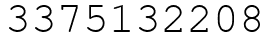 Число 3375132208.