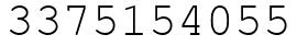 Число 3375154055.