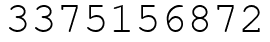 Число 3375156872.