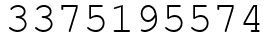Число 3375195574.