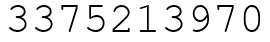 Число 3375213970.