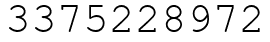 Число 3375228972.