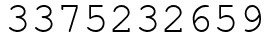 Число 3375232659.