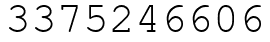 Число 3375246606.
