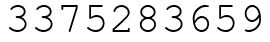 Число 3375283659.
