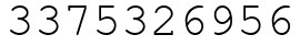 Число 3375326956.