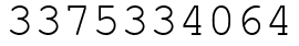 Число 3375334064.