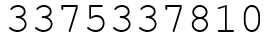 Число 3375337810.
