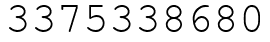 Число 3375338680.