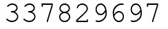 Число 337829697.