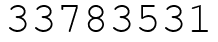 Число 33783531.