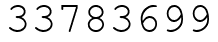 Число 33783699.