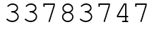 Число 33783747.
