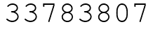 Число 33783807.