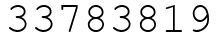 Число 33783819.