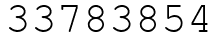 Число 33783854.