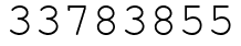 Число 33783855.