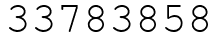 Число 33783858.