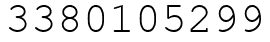 Число 3380105299.