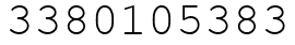 Число 3380105383.