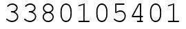 Число 3380105401.