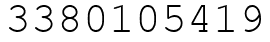 Число 3380105419.