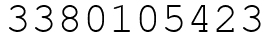 Число 3380105423.