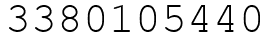 Число 3380105440.