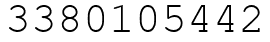Число 3380105442.