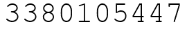 Число 3380105447.