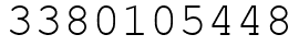 Число 3380105448.