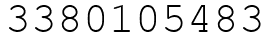 Число 3380105483.