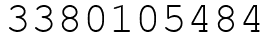 Число 3380105484.