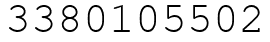 Число 3380105502.