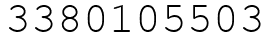 Число 3380105503.