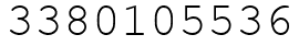 Число 3380105536.