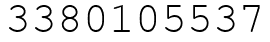 Число 3380105537.
