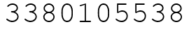 Число 3380105538.