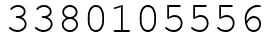 Число 3380105556.