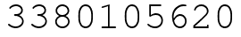 Число 3380105620.