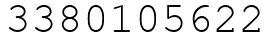 Число 3380105622.